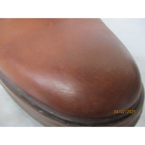 USED Clarks Mens Malwood Lace Leather Shoe, Tan Leather- Size 9 main image 5